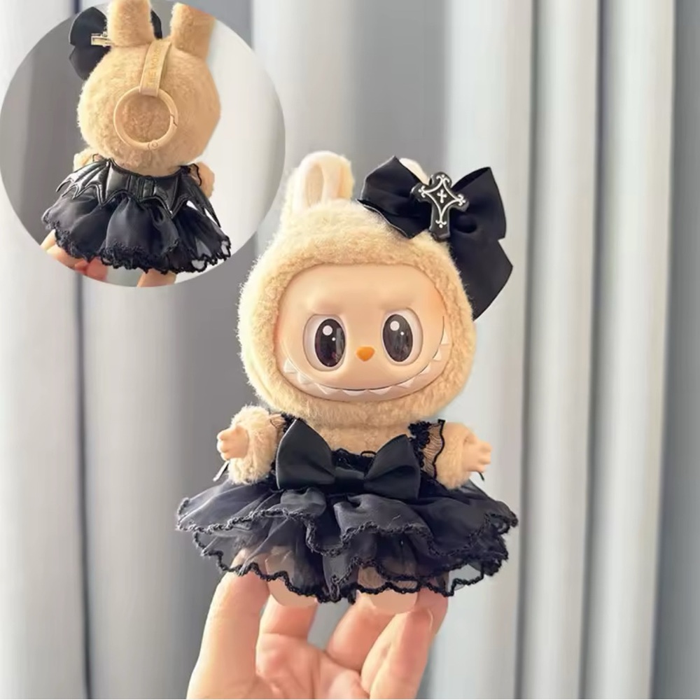 Cute Plush Doll in Black DressIt doesn’t include doll